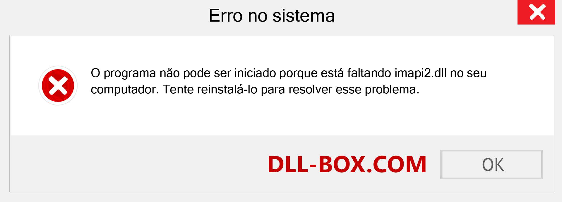 Arquivo imapi2.dll ausente ?. Download para Windows 7, 8, 10 - Correção de erro ausente imapi2 dll no Windows, fotos, imagens